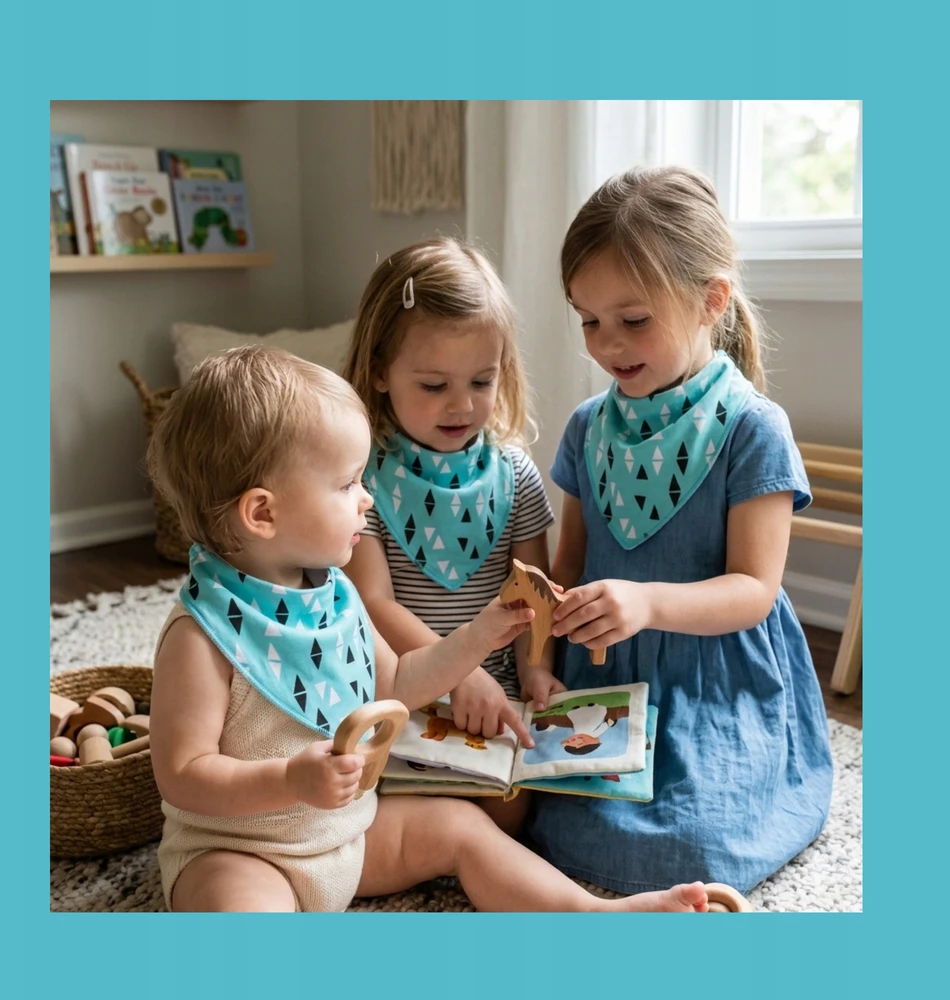 Simed BIB SET for Boy Boys Sailboat Stripes ūsai 5 vnt
