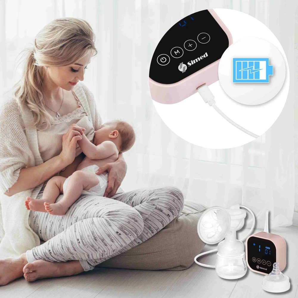Simed ELEKTRINIS MAITINIMAS KRŪTIŠKUMS Lacta NUMI 4 fazių baterija 150 ml LED MAITINIMO