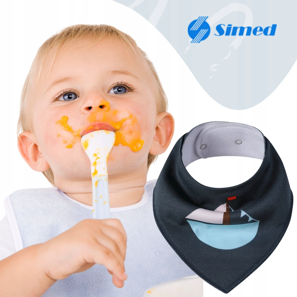 Simed Seilinukas 100% medvilnės seilinukas Šalikas Medvilninis šalikas BURINĖ VALTIS 30-35 cm
