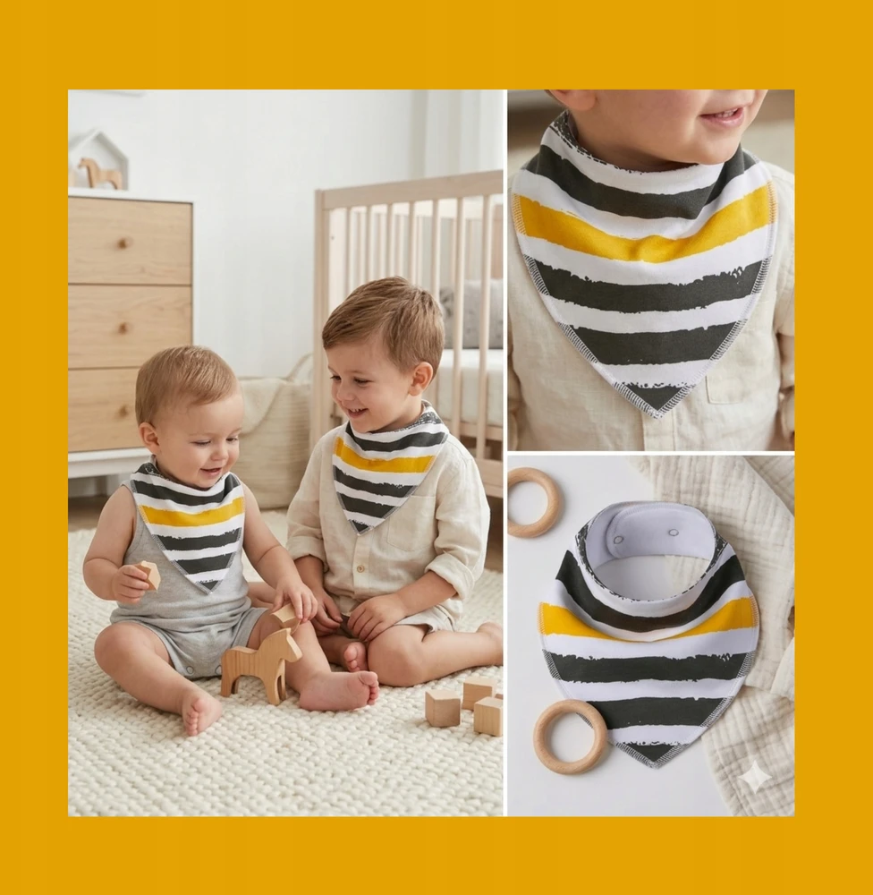 Simed Seilinukas 100% medvilninis seilinukas Šalikas Medvilninis šalikas STRIPES 30-35 cm