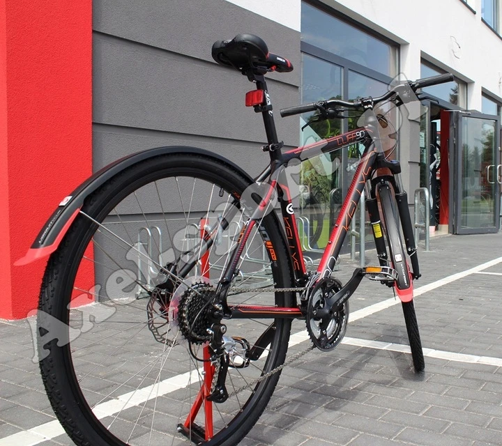 Simpla Ubiquit 50mm juodai-oranžiniai 28" dviračio purvasaugiai