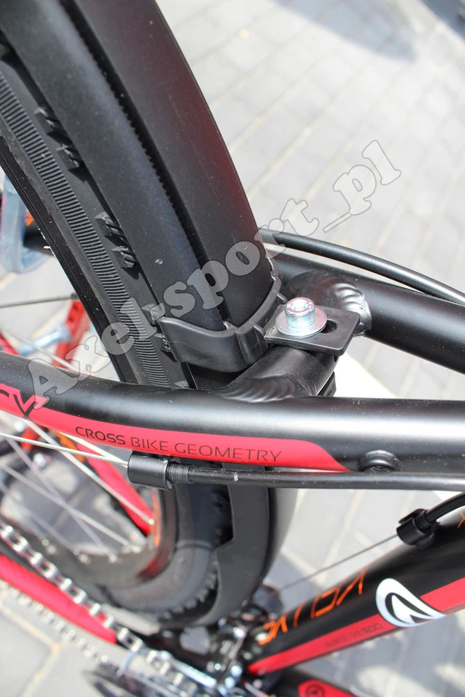 Simpla Ubiquit 50mm juodai-oranžiniai 28" dviračio purvasaugiai