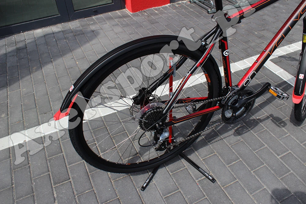 Simpla Ubiquit 50mm juodai-oranžiniai 28" dviračio purvasaugiai