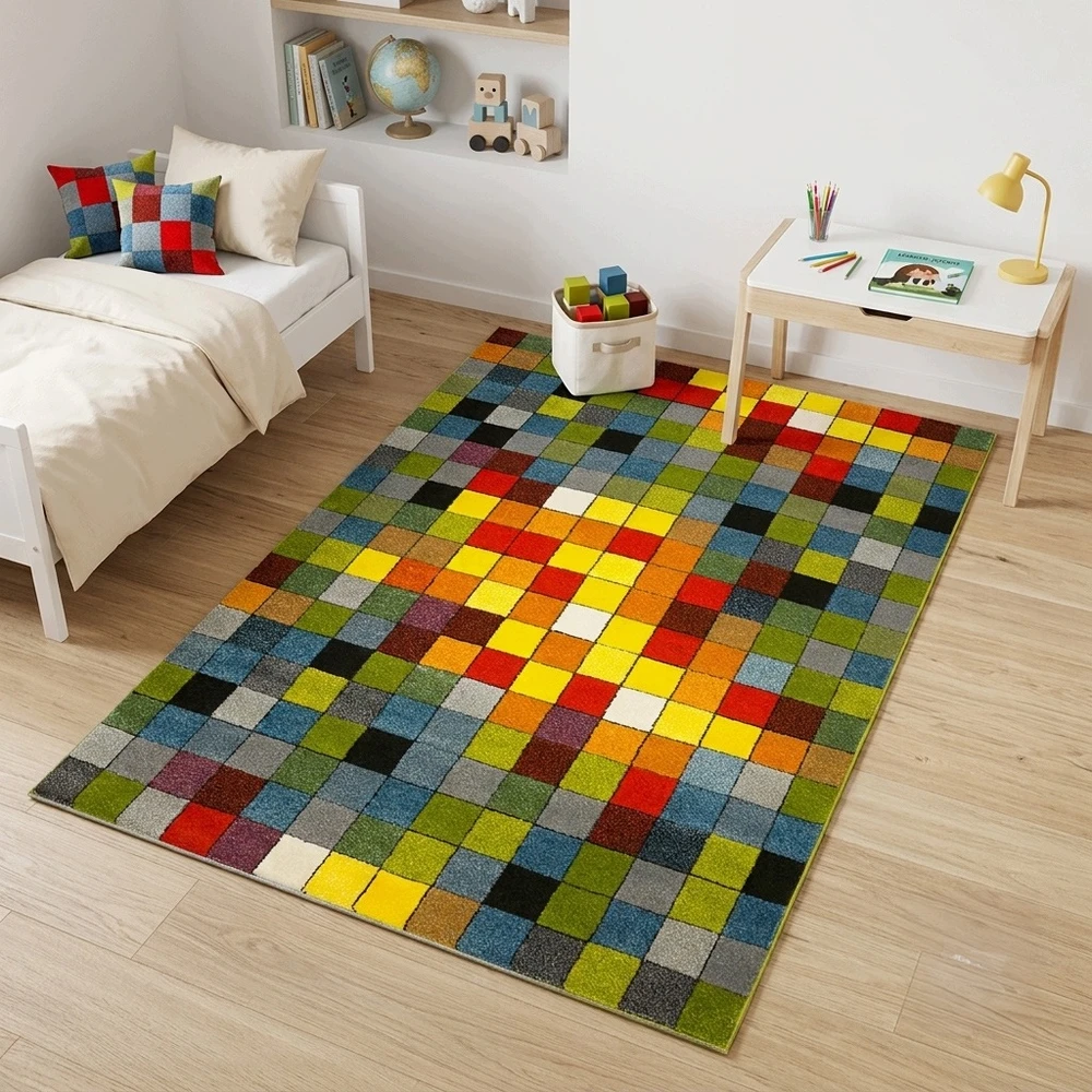 Sindbad KOLOROWY DYWAN DZIECIĘCY 150x230 CM GRUBY MIĘKKI UROCZY DO POKOJU MALUCHA
