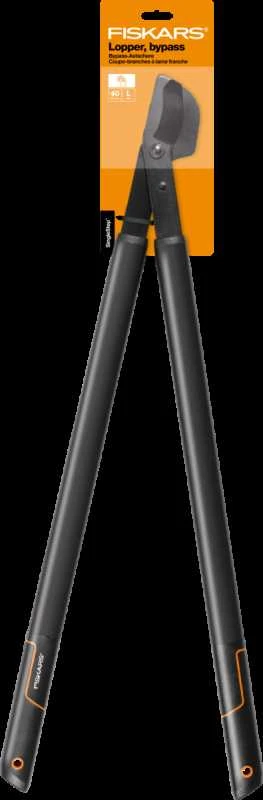 Fiskars SingleStep sodo žirklės prasilenkiančiais ašmenimis, kablio formos galva L38 (1001426)
