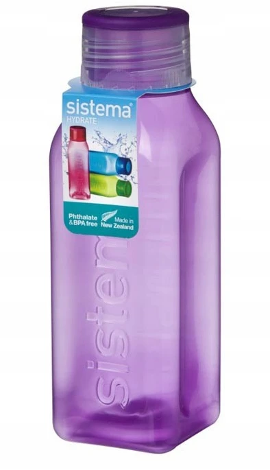 Gertuvė Sistema Bidonas Vandeniui 475ml, Kvadratinis, Sandarus, Be Bpa