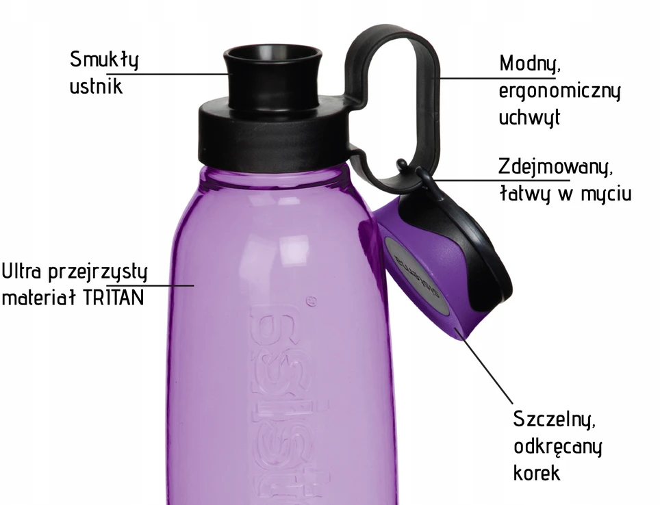 Gertuvė Sistema Hydrate buteliuka 650 ml, sandari, be Bpa, mėlyna
