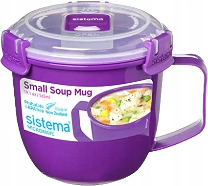Sistema kubek na zupę 565 ml, mėlyna, do mikrofalówki