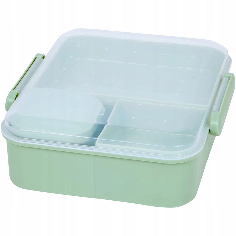 Sistema Lunch konteineris 1,65l bez BPA Śniadaniówka su przegródkami indas na sos