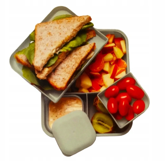 Sistema Lunch konteineris 1,65l bez BPA Śniadaniówka su przegródkami indas na sos
