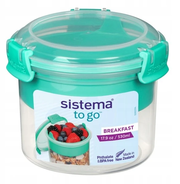 Sistema maisto saugojimo indas Breakefest To Go, 0,53 l su įrankiais