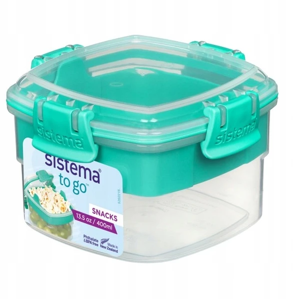 Sistema pietų dėžutės užkandis 400ml turkis