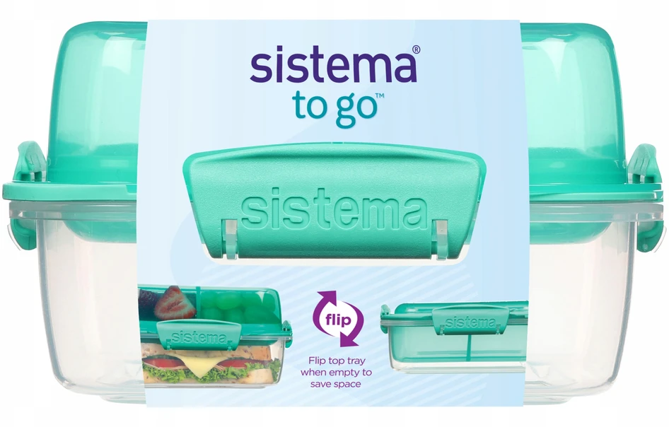 Sistema Sulankstomas Maisto Dėžutė "lunch Stack" 1240ml