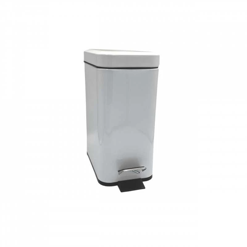 Etovis Šiukšlinė MD-0046 BALTA, 5 L siaura kvadratinė (310135)