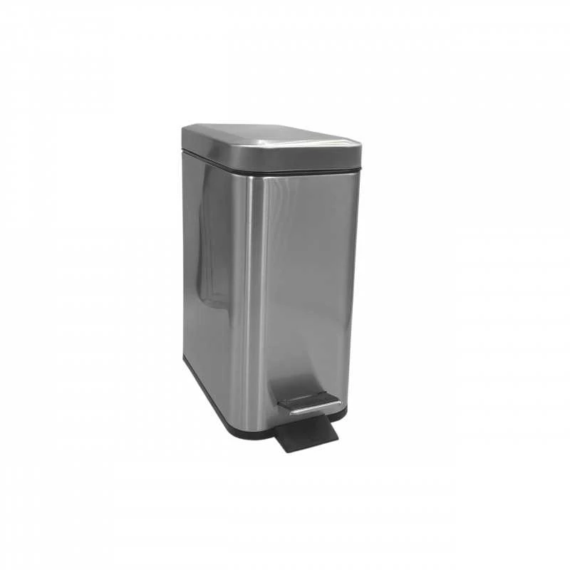 Etovis Šiukšlinė MD-0046 SATINAS, 5 L siaura kvadratinė (310136)