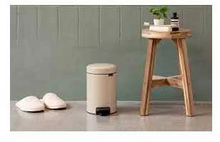 Šiukšliadėžė Brabantia, šviesiai ruda, 5 l, 27.1 cm