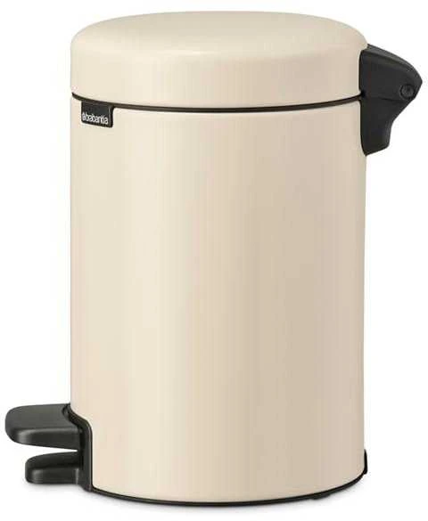 Brabantia Šiukšlių dėžė su pedalu „NewIcon“, 3 l, švelnios smėlio spalvos