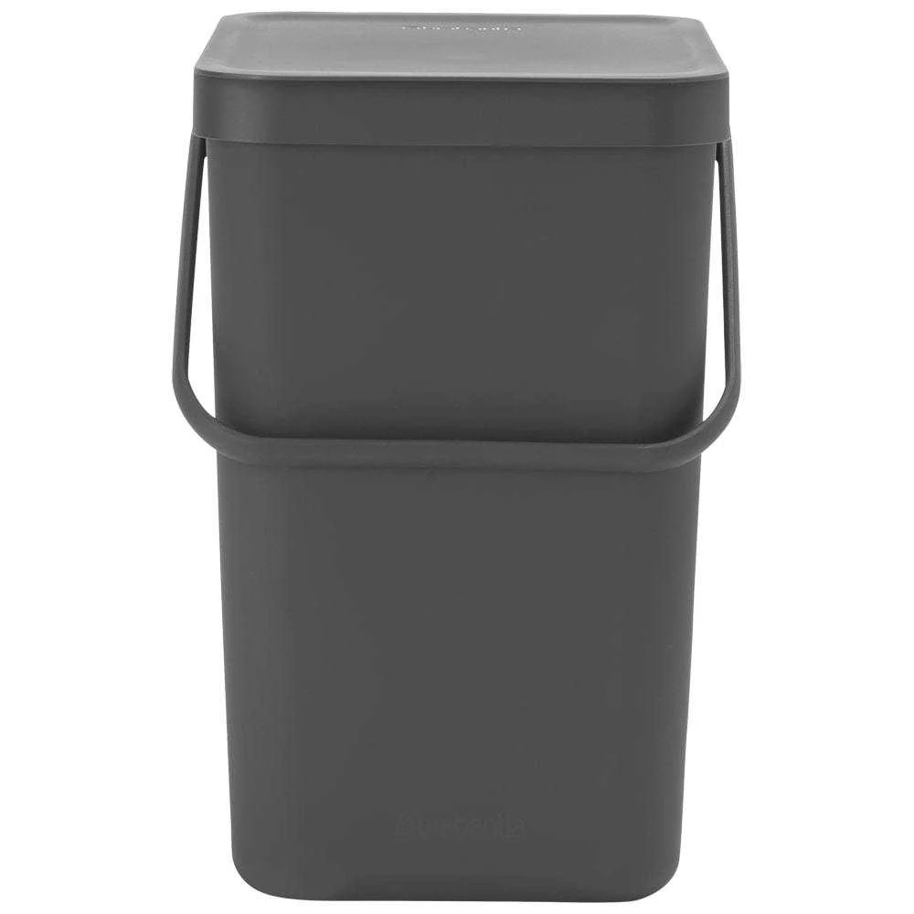 Šiukšlių dėžė BRABANTIA Sort & Go, tamsiai pilkos sp., 25 L