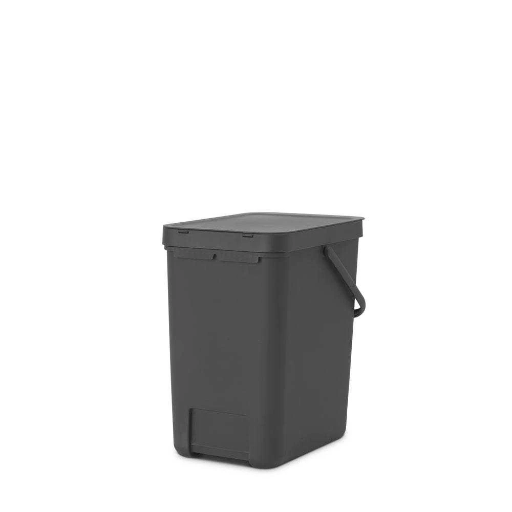 Šiukšlių dėžė BRABANTIA Sort & Go, tamsiai pilkos sp., 25 L
