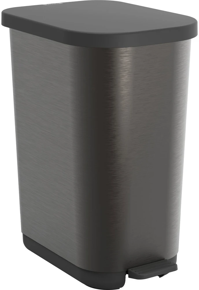 Šiukšlių dėžė BRABANTIA StepUp, su pedalu, tamsiai pilkos sp., 25 l
