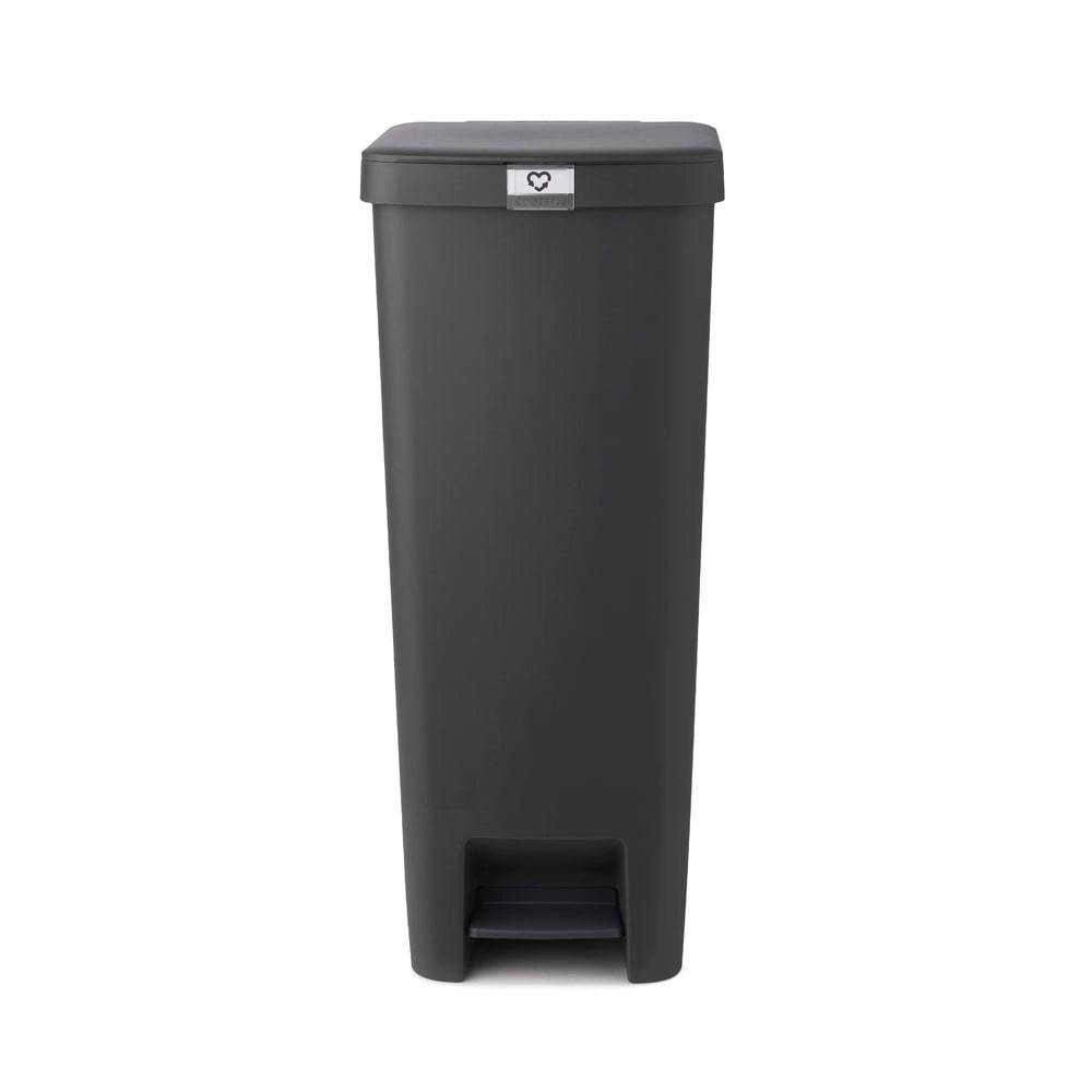 Šiukšlių dėžė BRABANTIA StepUp, su pedalu, tamsiai pilkos sp., 40 L