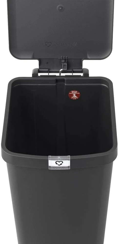 Šiukšlių dėžė BRABANTIA StepUp, su pedalu, tamsiai pilkos sp., 40 L
