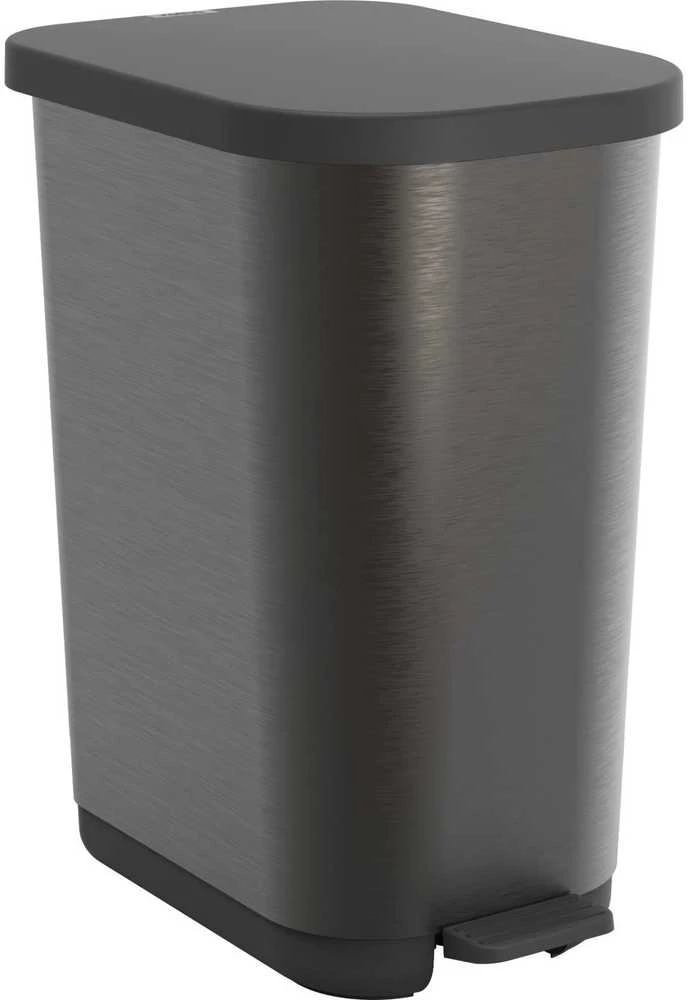 Šiukšliadėžė Curver Essentials, pilka, 40 l, 55 cm x 37.5 cm