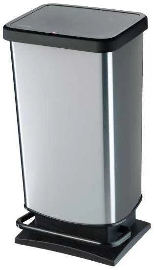 Šiukšliadėžė Curver Essentials, pilka, 40 l, 55 cm x 37.5 cm