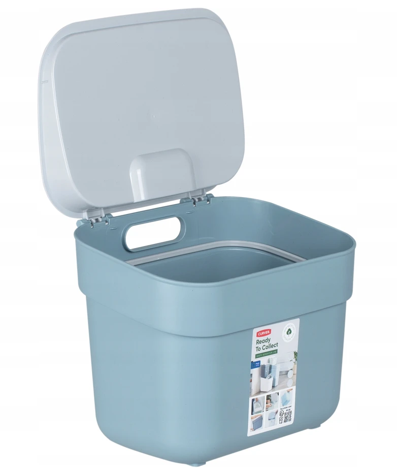 Šiukšlių dėžė CURVER READY, šv.mėlynos sp., 25 x 18,6 x 32,9 cm, 10 l