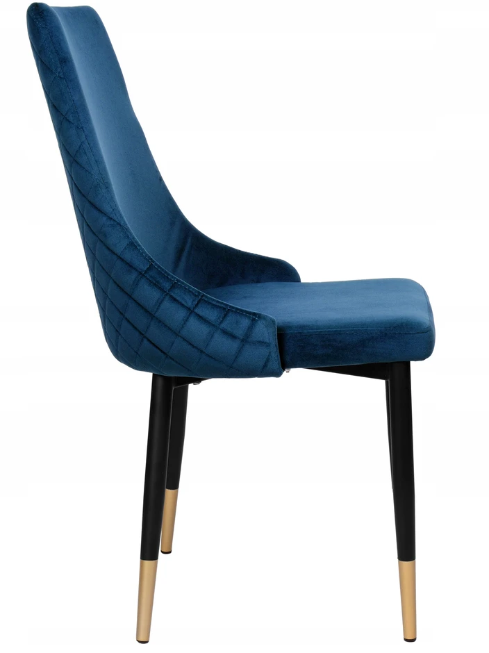 Ehokery Šiuolaikinė skandinaviška veliūrinė kėdė Velvet Velior Juodas Legs Loft