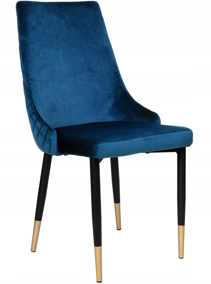 Ehokery Šiuolaikinė skandinaviška veliūrinė kėdė Velvet Velior Juodas Legs Loft