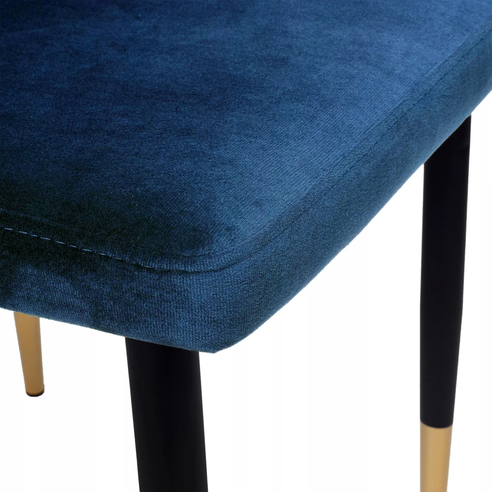 Ehokery Šiuolaikinė skandinaviška veliūrinė kėdė Velvet Velior Juodas Legs Loft
