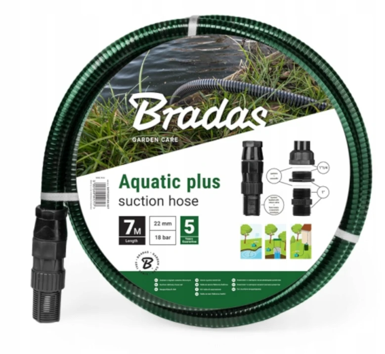 Bradas Siurbimo ir tiekimo žarna 4M AQUATIC PLUS SATP2204/BK-rinkinys
