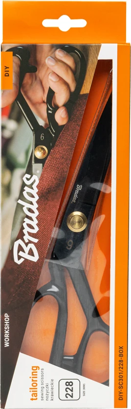 Siuvėjo žirklės SIUVIMO 228 mm „pasidaryk pats“-SC301/228-BOX