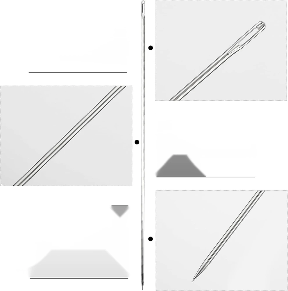 SIUVIMO ADAGA 30 CM STORIS 3 MM DIDELĖ APDAILĖS SIUVINĖJIMO AUSIS