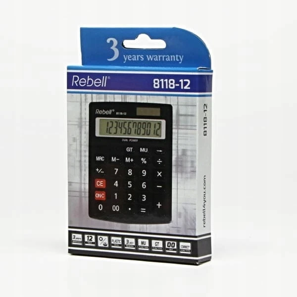 Stalinis skaičiuotuvas REBELL 8118-12