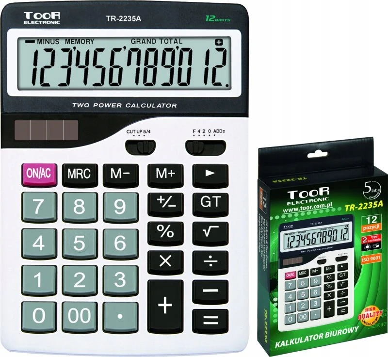 Skaičiuoklė Toor Elektroninis skaičiuotuvas TR-2235A