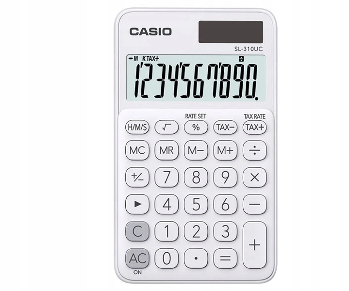 Skaičiuotuvas - Casio SL-310UC-WE, Baltas