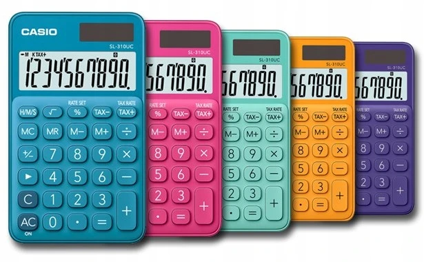 Skaičiuotuvas CASIO SL-310UC, 118×70×8.4mm, juoda sp.
