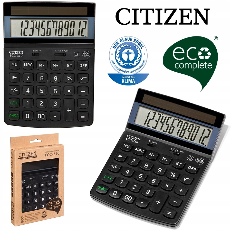 Citizen Piliečių skaičiuoklė ECC 310 ECO