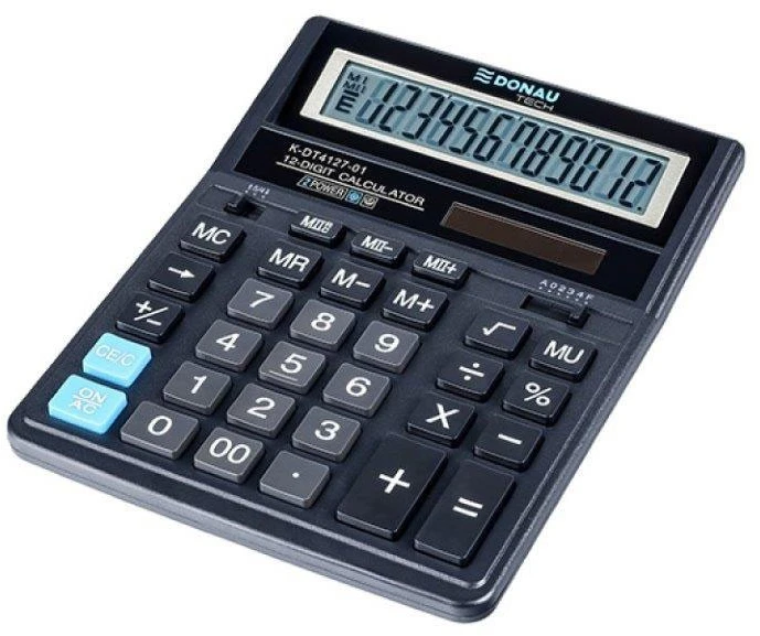 Donau Tech Calculator K-DT4129 12 skaitmenų 210x154x37mm metallowy sidabrinė