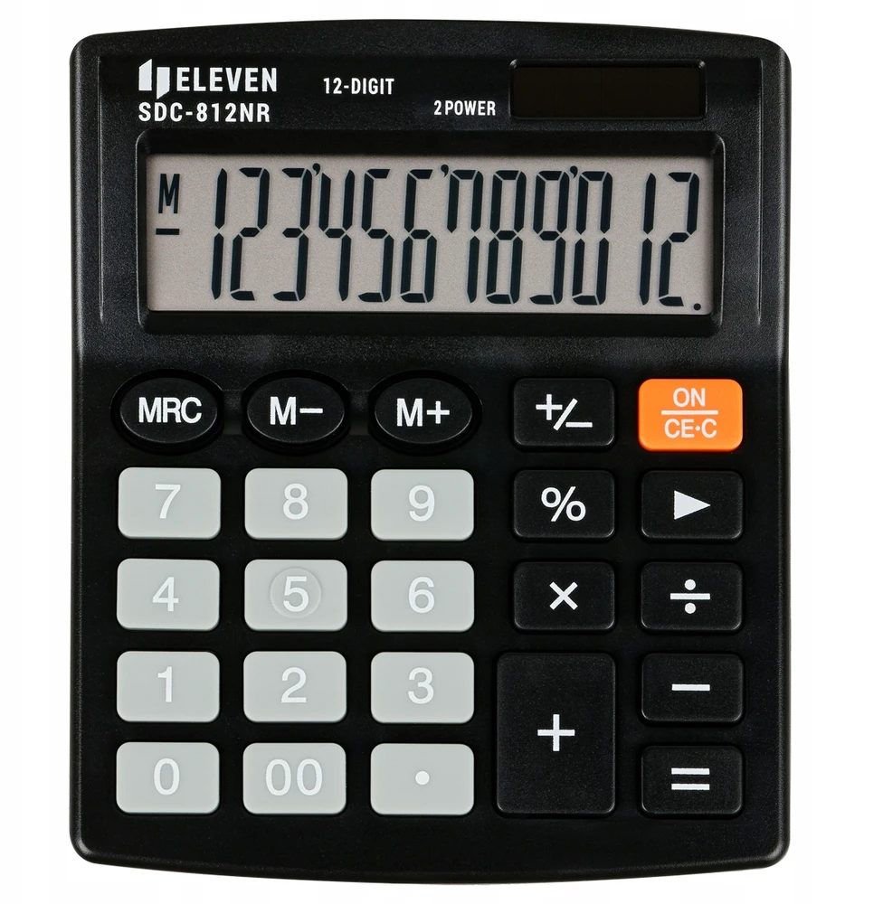 Skaičiuotuvas ELEVEN SDC-812, 12 skaičių ekranas
