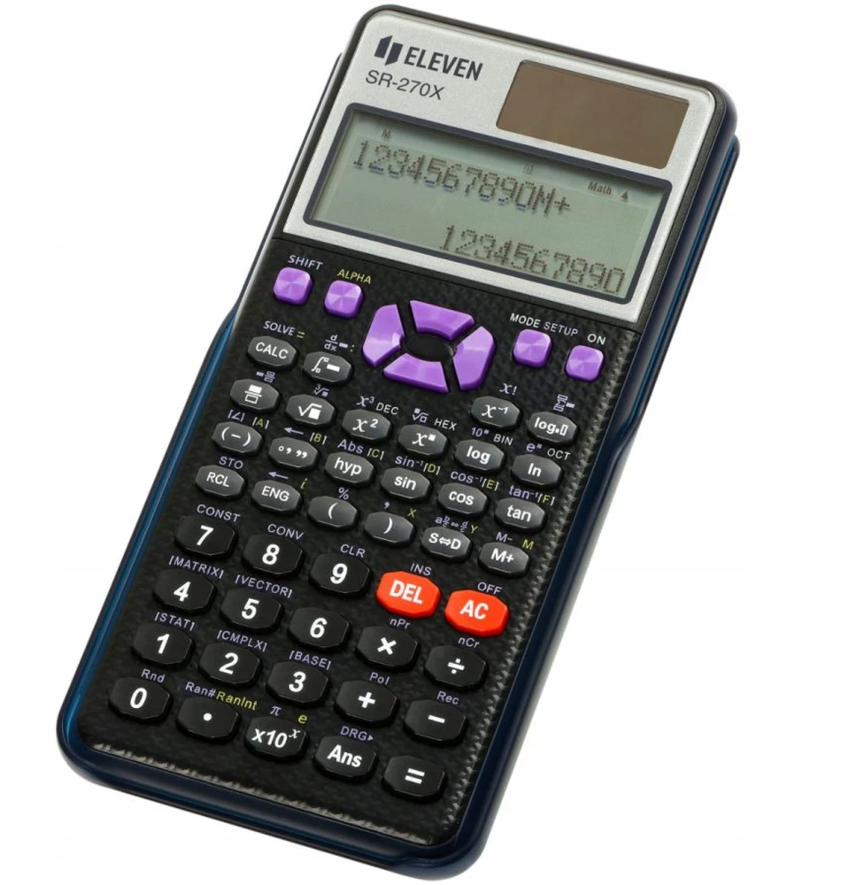Skaičiuotuvas Eleven SR-270X, 417 funkcijų
