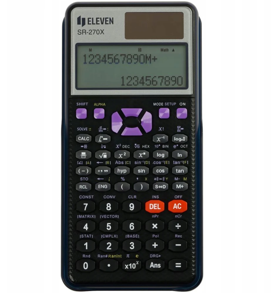 Skaičiuotuvas Eleven SR-270X, 417 funkcijų