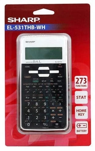 Sharp EL-531TH skaičiuotuvas Kišenė Mokslinis skaičiuotuvas Juoda, Balta