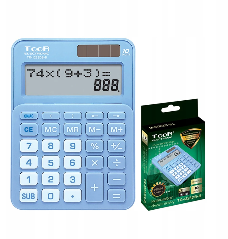 Skaičiuotuvas Toor Electronic TR-1223DB, mėlynas