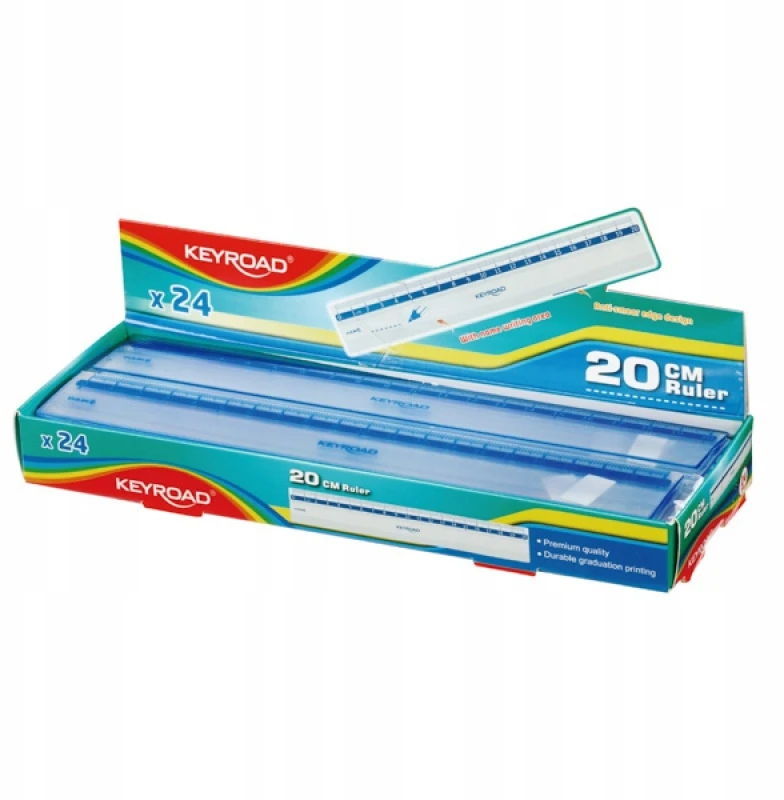 Skaidri 20 cm liniuotė Keyroad
