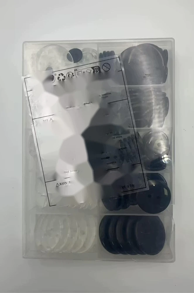 SKAIDRŪS MYGTUKAI 160 Vnt. 10 13 15 20 25 MM APVALI SIUVIMO DERVA