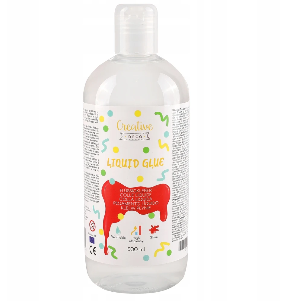 Skaidrūs PVA vinilo klijai Creative Deco, 500 ml