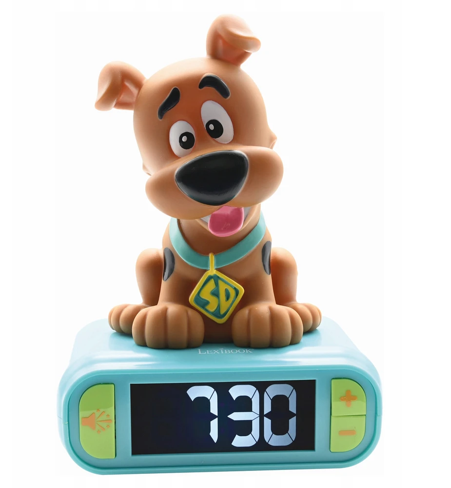 Skaitmeninis žadintuvas su Scooby Doo 3D naktiniu apšvietimu Lexibook